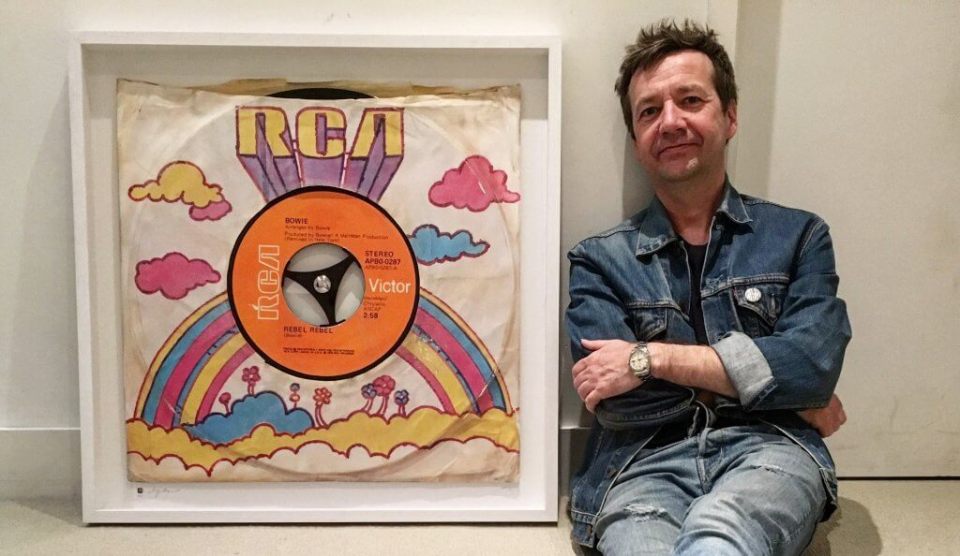 Morgan Howell has painted big versions of famous vinyl records