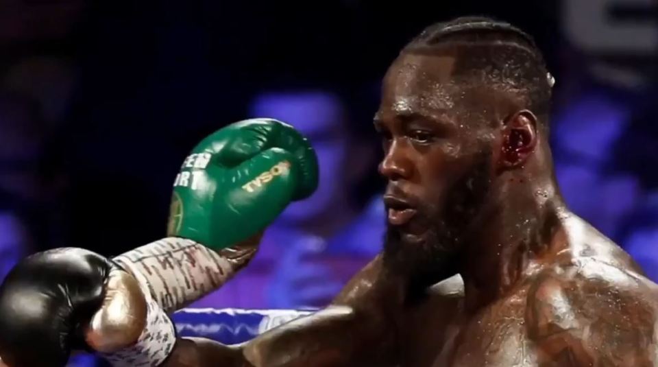 Deontay Wilder was pummelled into his first ever loss