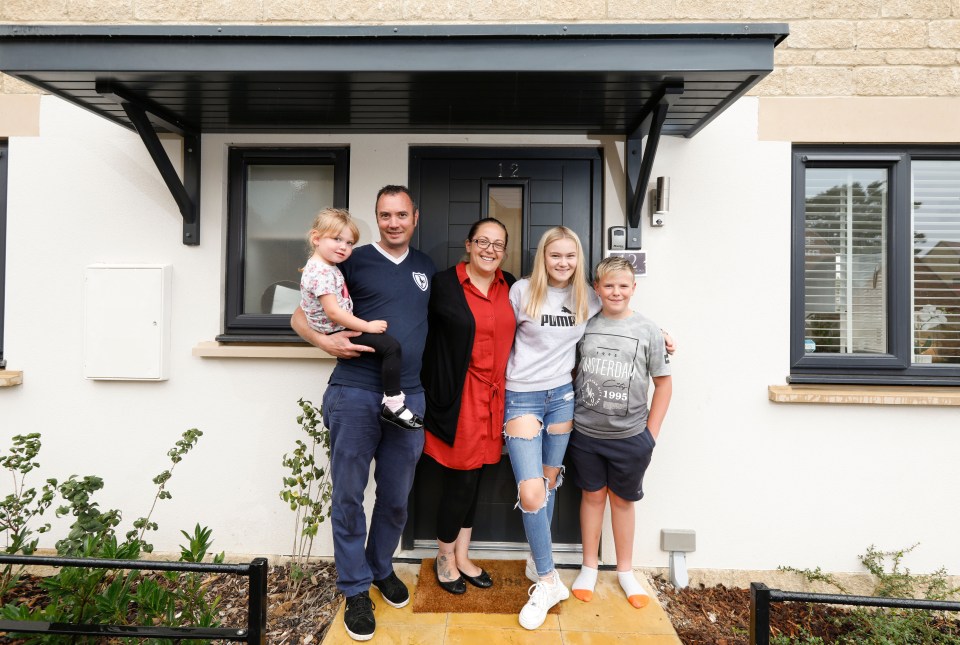 Army couple Andy and Nicola bought a £354,950 four-bed house for their family of five earlier this year