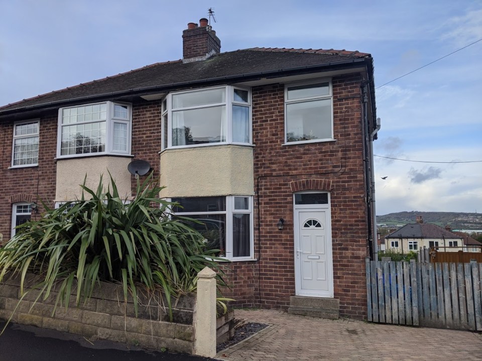 Their Sheffield home, which was built in the 1930s, is on a hill