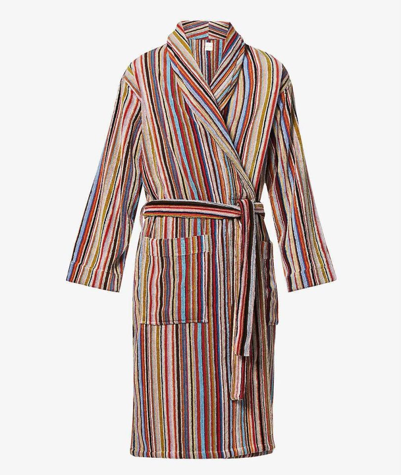  Paul Smith Signature Stripe Cotton-Jersey Dressing Gown