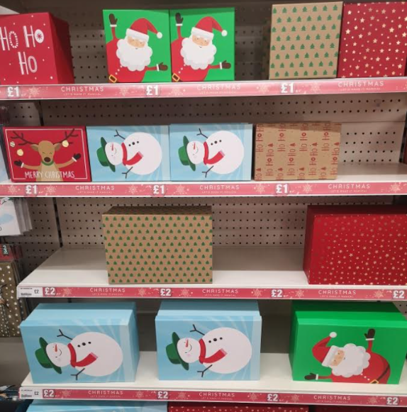 Poundland also has a wide variety of Christmas Eve boxes