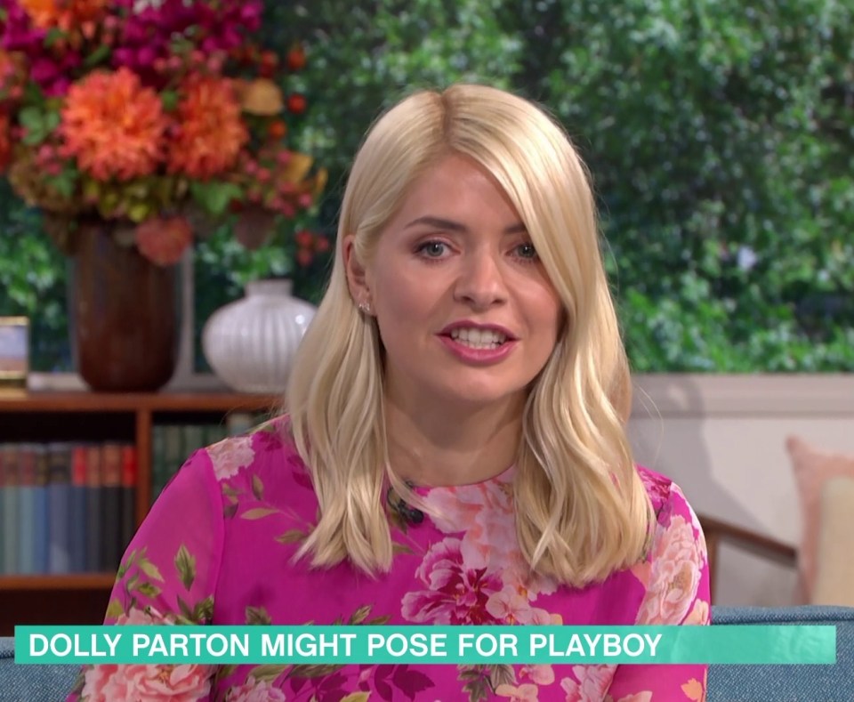 Holly clashed with Matthew Wright over whether Dolly Parton should strip