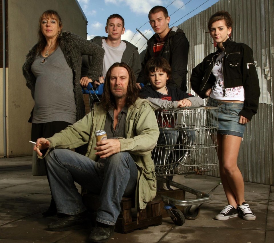 The Gallagher family, including Monica, Frank, Ian, Liam, Carl and Debbie, were the main focus of Shameless