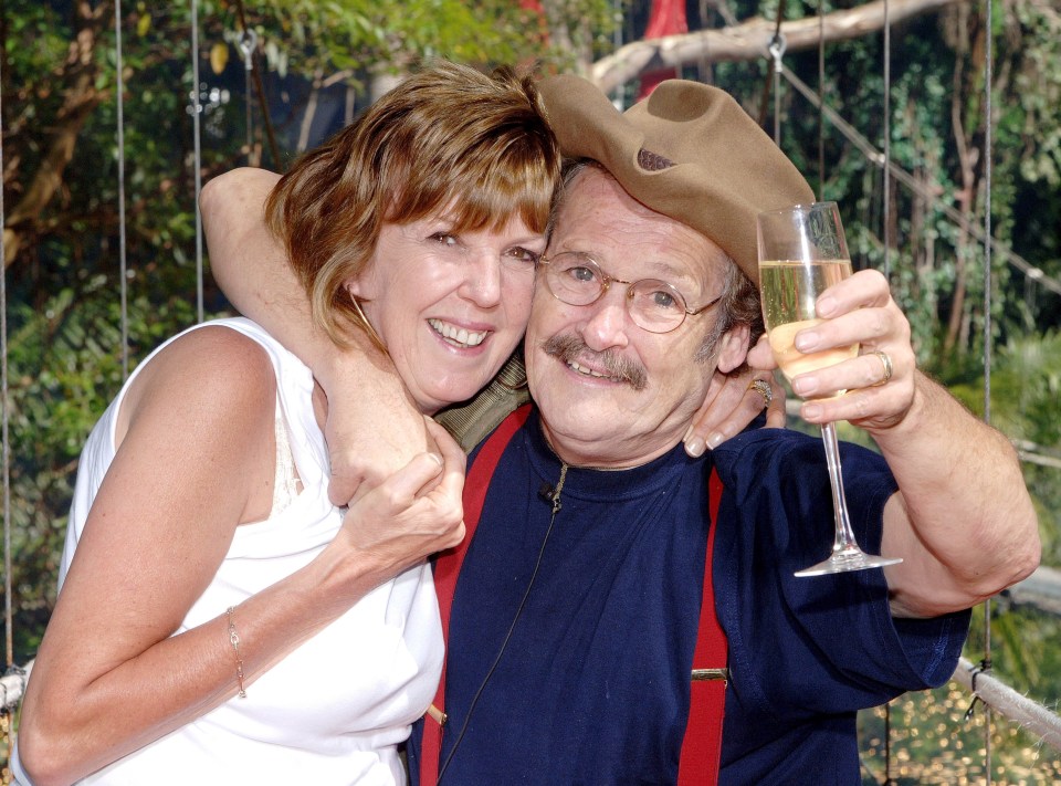 Yvonne greeted Bobby on the bridge after he left the I'm A Celebrity campsite