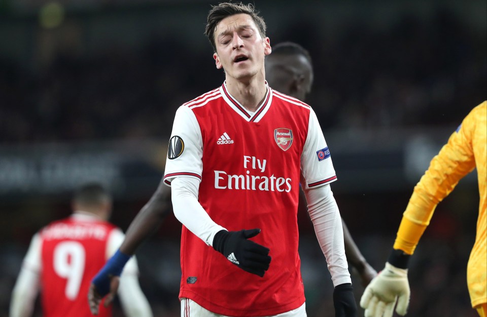 Mesut Ozil has not played a competitive match for Arsenal since March