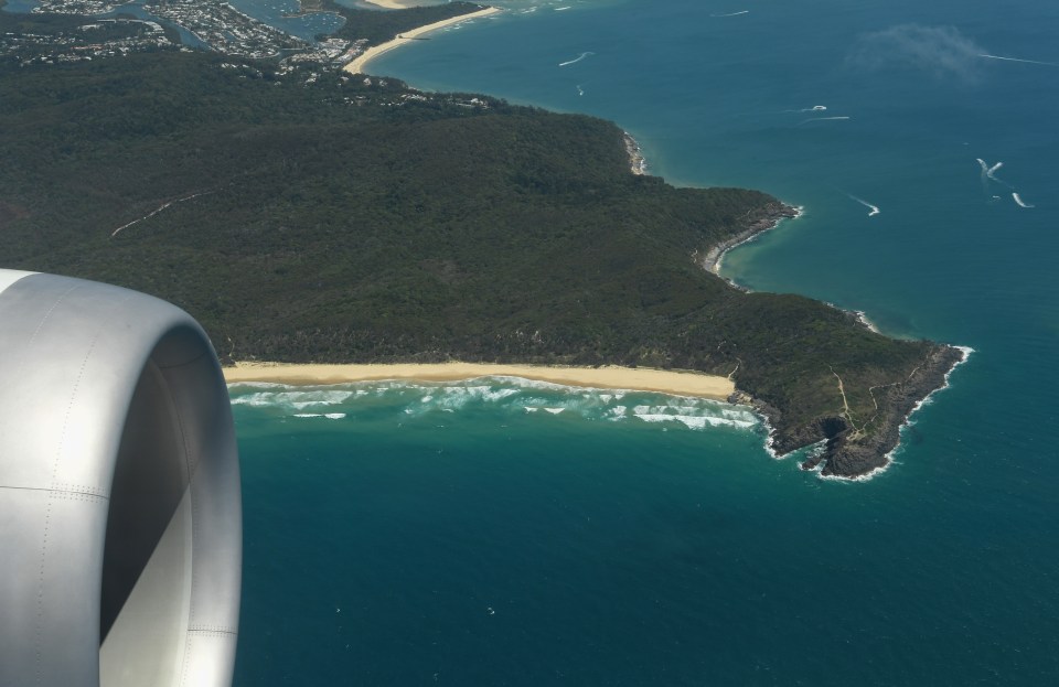 The flight was a sight-seeing flight with some of Australia's most beautiful landmarks