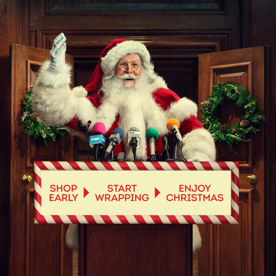 An official poster for the British Retail Consortium's Christmas message