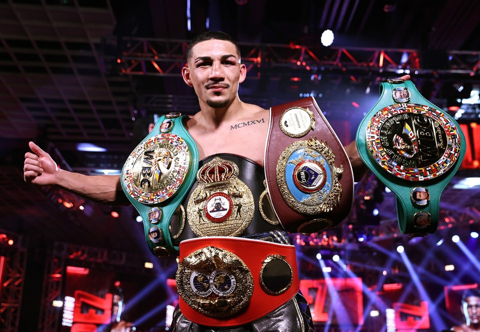 Lopez claimed the WBO and WBA lightweight belts on Saturday to become undisputed lightweight king