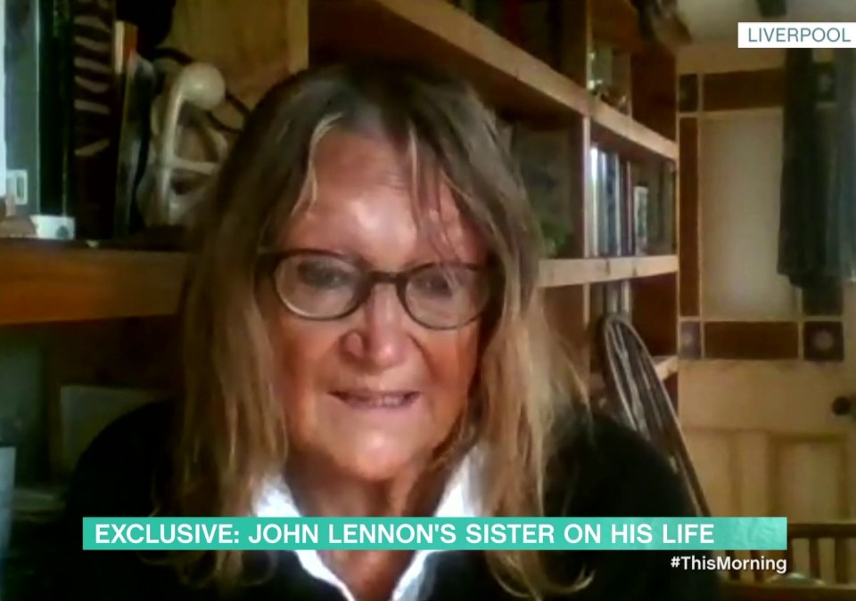 John Lennon sister Julia appeared live on This Morning from Liverpool