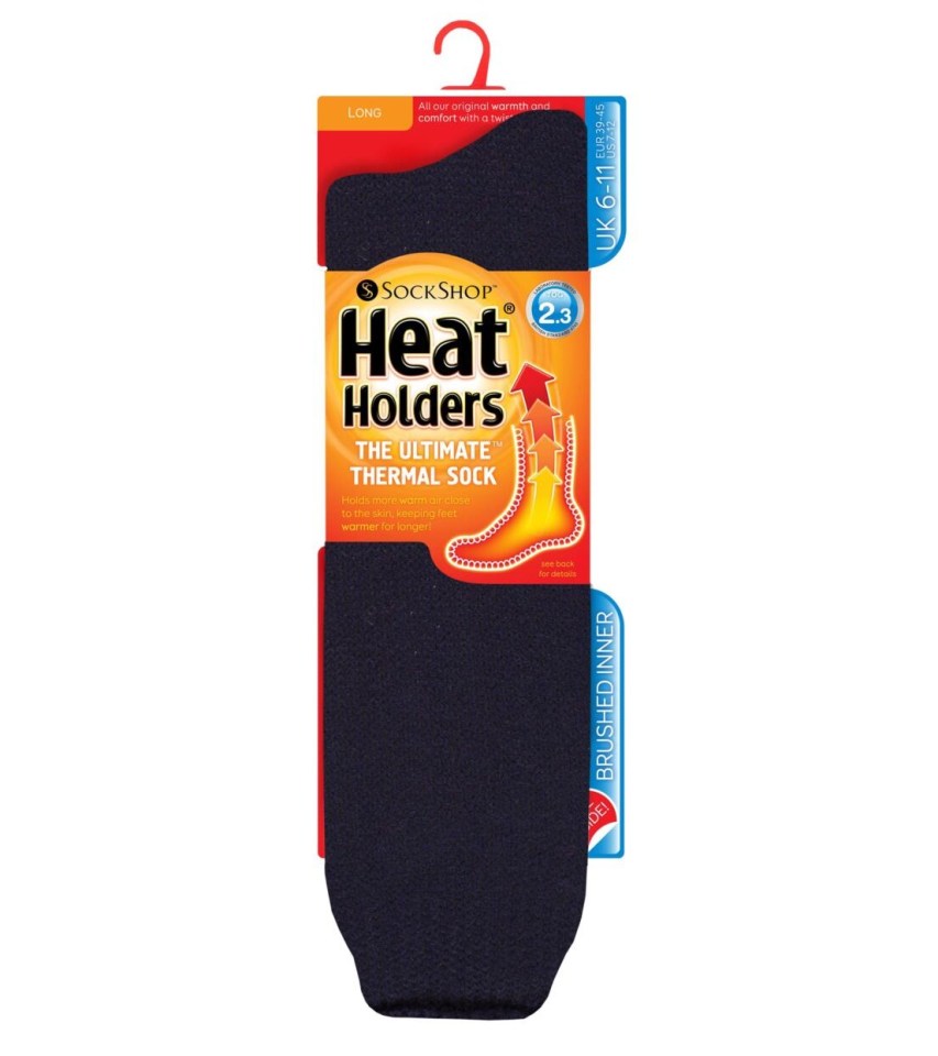  These extra-long socks will keep your legs warm too!