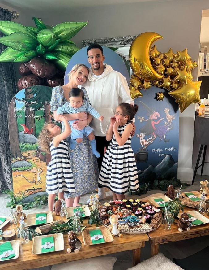 Helen Flanagan and her ex Scott Sinclair with their children