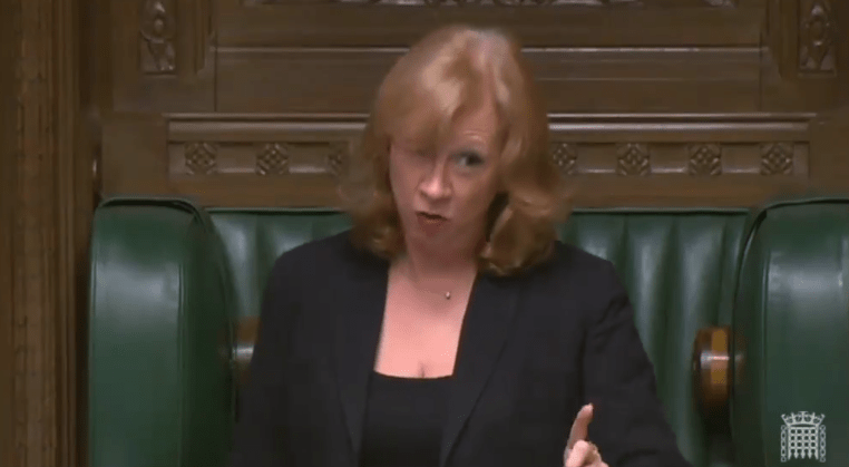 The Deputy Speaker gave her a telling off in the Chamber