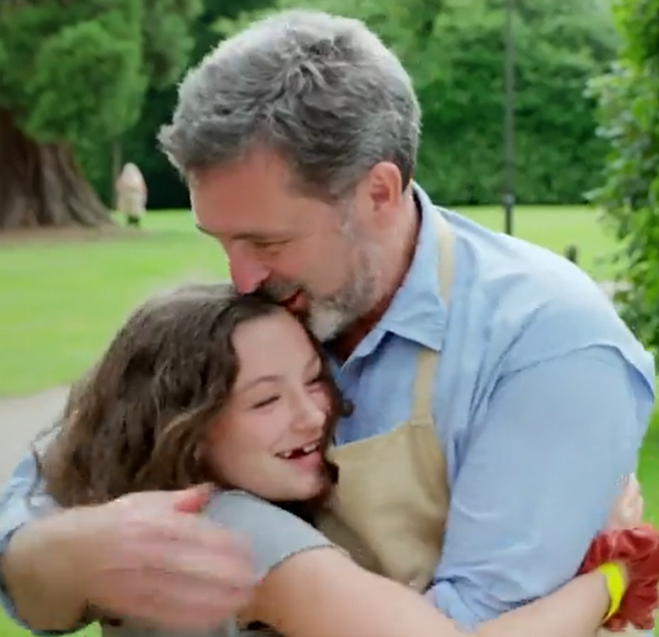 Marc's daughters joined him in the Bake Off filming bubble 