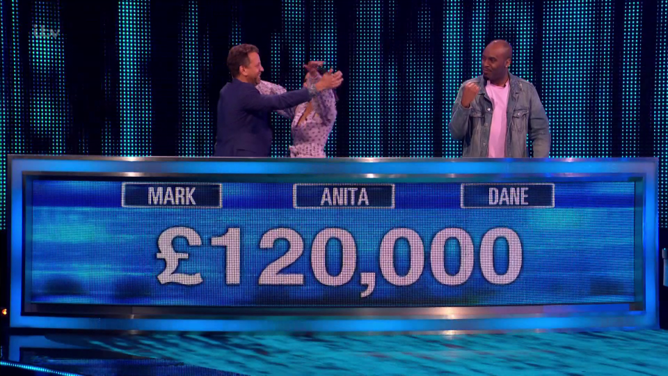 Mark, Anita and Dane racked up £120,000 for their charities