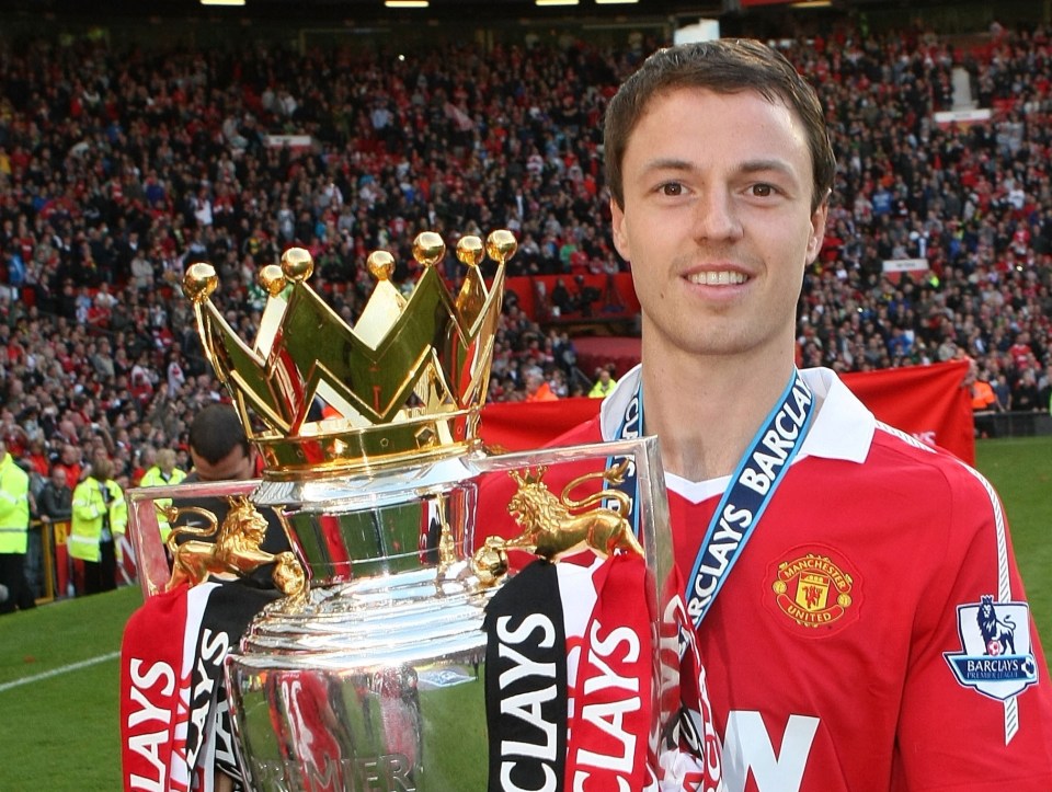 Jonny Evans won a trio of Premier League titles at Old Trafford