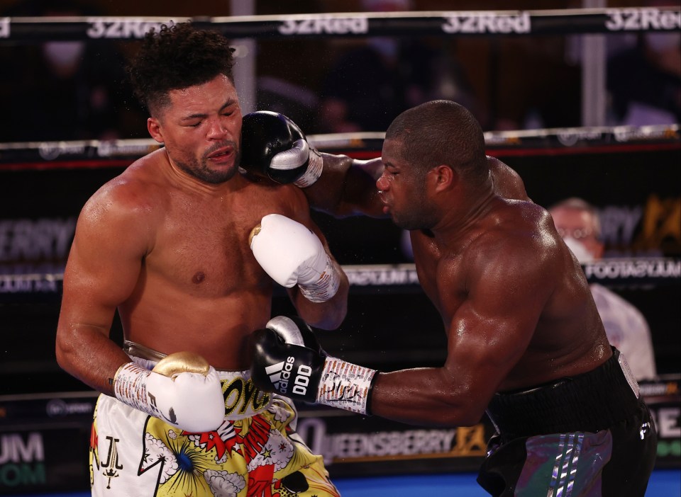 Daniel Dubois was five rounds up on one of the judges scorecards against Joe Joyce