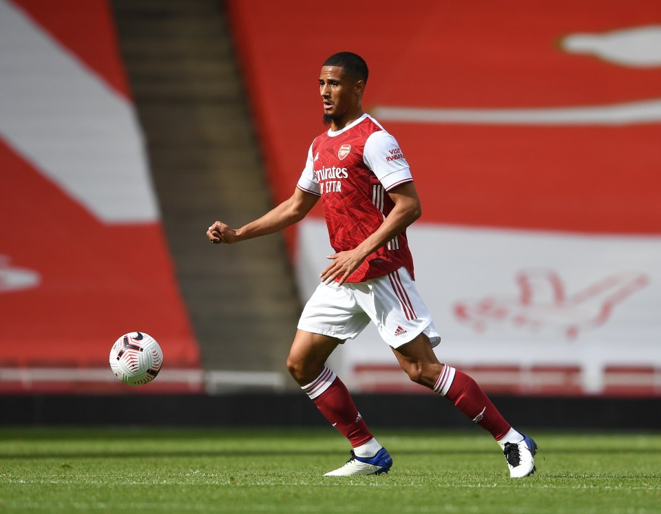 William Saliba has so far been restricted to reserve team football at Arsenal