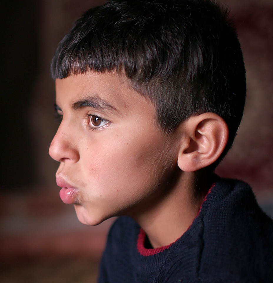 Another picture from the Panorama documentary shows Aham, an eight-year old Yazidi boy who was kidnapped by ISIS when he was four