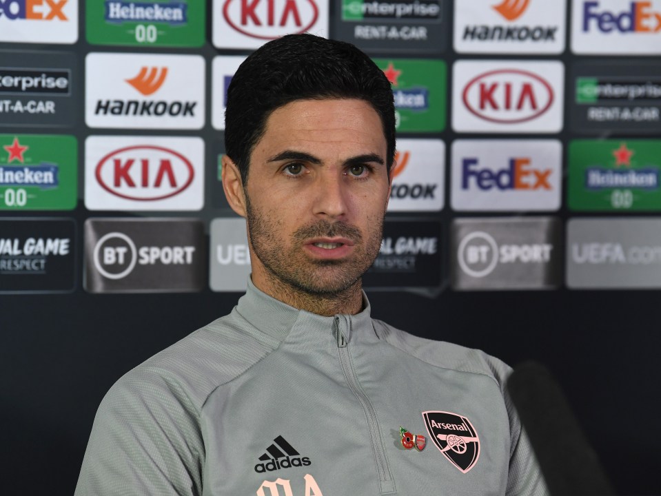 Arteta has admitted that leaving Saliba out of his Europa League squad was 'painful'