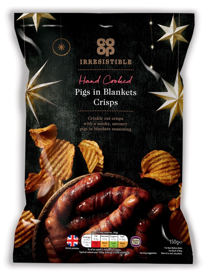 Casillero del Diablo reserva cabernet sauvignon is perfect for a bag of Co-op Irresistible Pigs In Blankets crisps