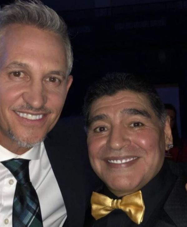 Gary Lineker has said Maradona has passed into the 'hands of god' 