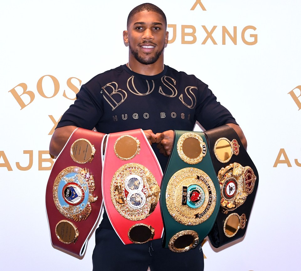 Anthony Joshua holds all the other heavyweight world titles