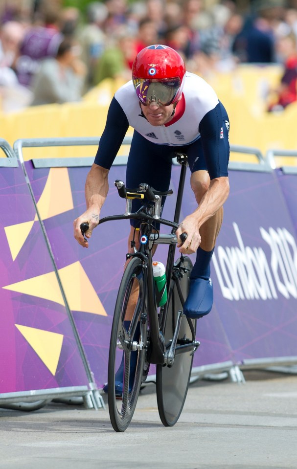 Sir Bradley Wiggins had a much slighter frame in his heyday on the bike