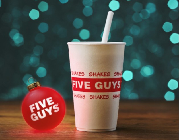 There are three new Christmas milkshakes at Five Guys this year