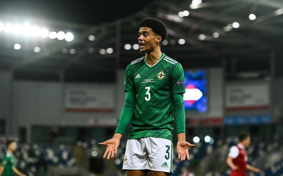 Jamal Lewis, 22, has 12 caps for Northern Ireland