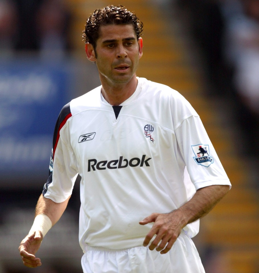 Real Madrid legend Fernardo Hierro enjoyed his final year as a pro with the Trotters