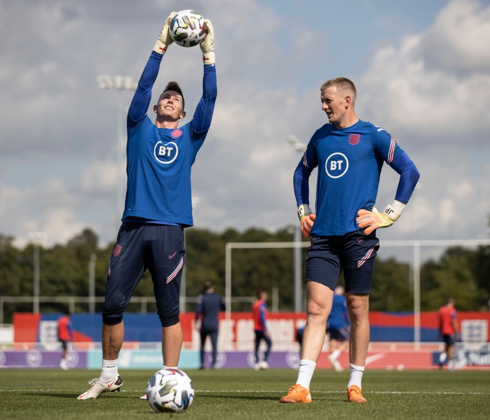 Pickford has competition in the England squad from Dean Henderson