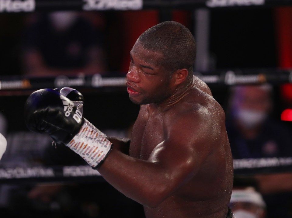 Daniel Dubois was rushed to hospital over fears for his swollen eye