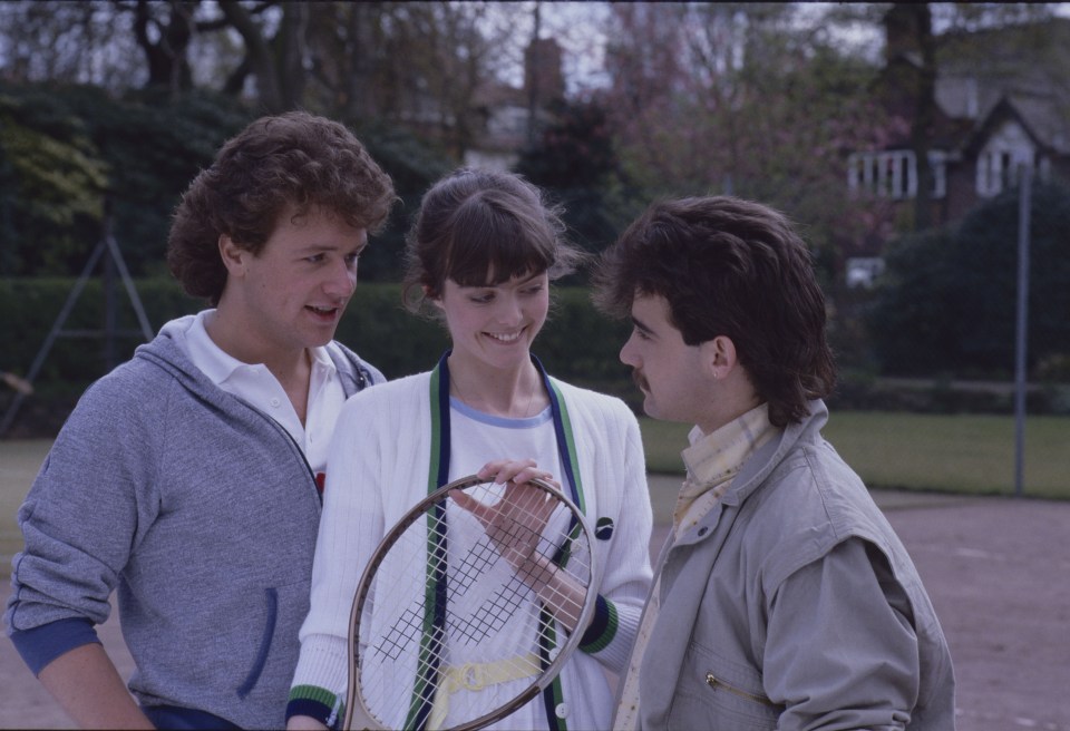 Michael Ball appeared in two episodes in 1985 as posh tennis coach Malcolm Nuttall