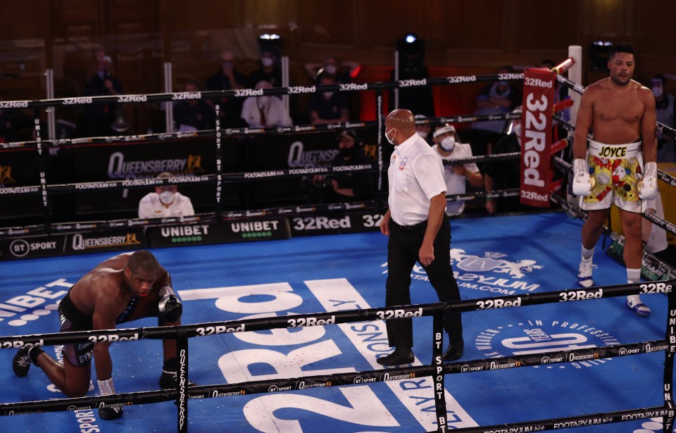 Daniel Dubois failed to beat the count in round ten 