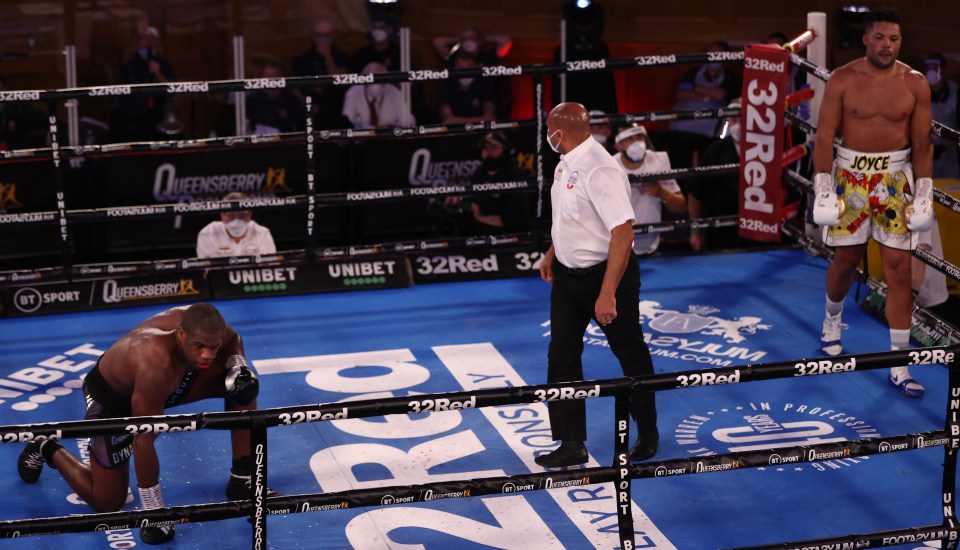 Dubois was battered into his first ever pro defeat