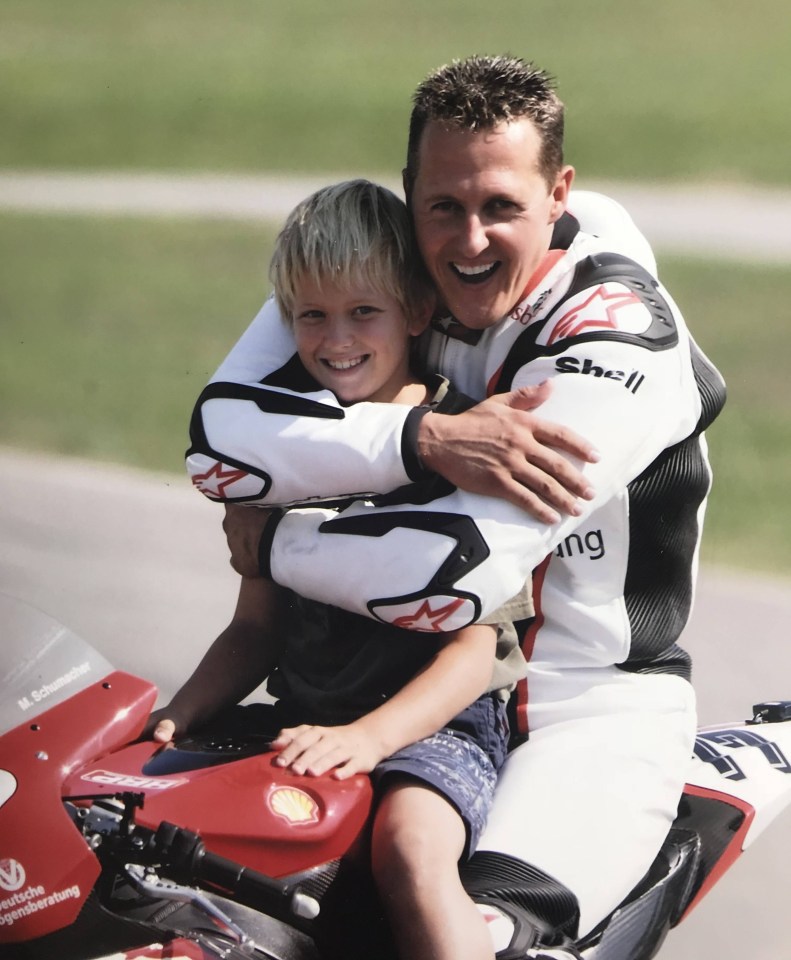 Michael Schumacher is apparently following his son's racing progress