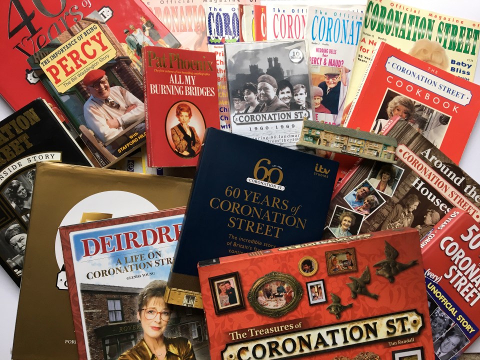 Michael and Gemma have built up an extensive Corrie memorabilia collection