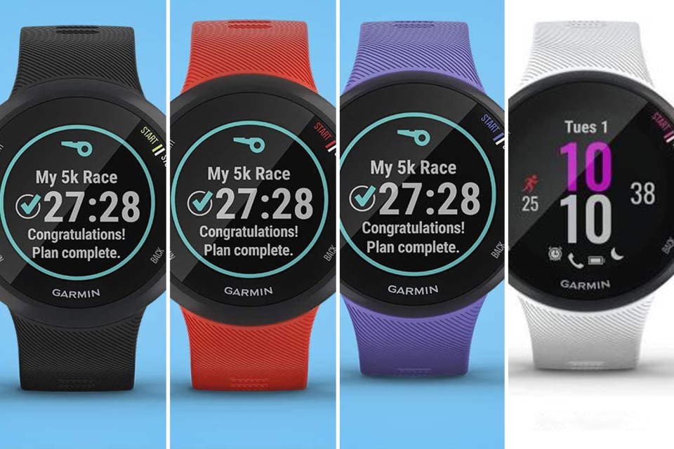 Garmin's Forerunner Running Watch comes in four colours