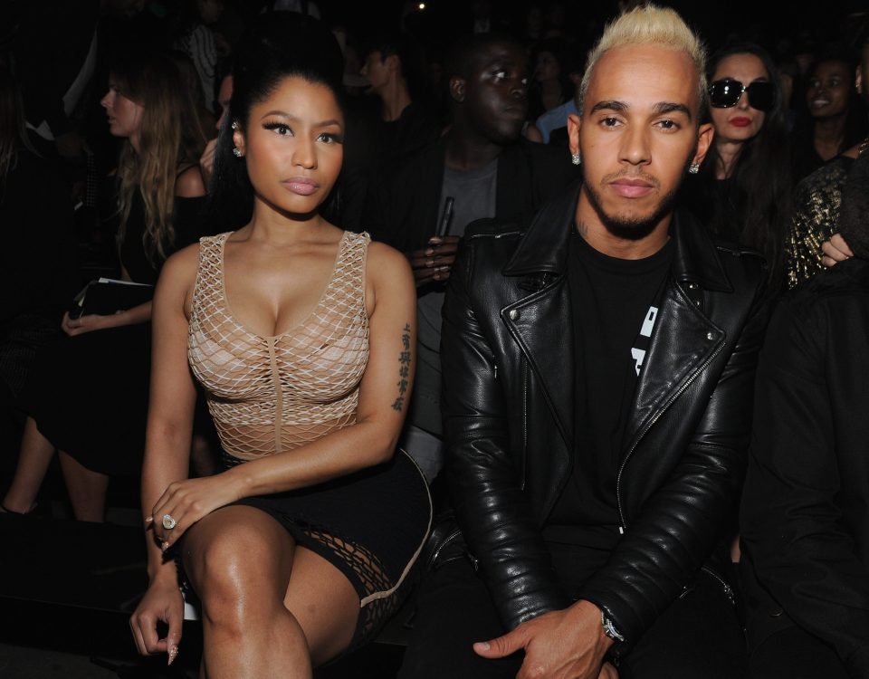  It was rumoured that Lewis Hamilton briefly dated Nicki Minaj and two attended the Alexander Wang Spring 2016 fashion show