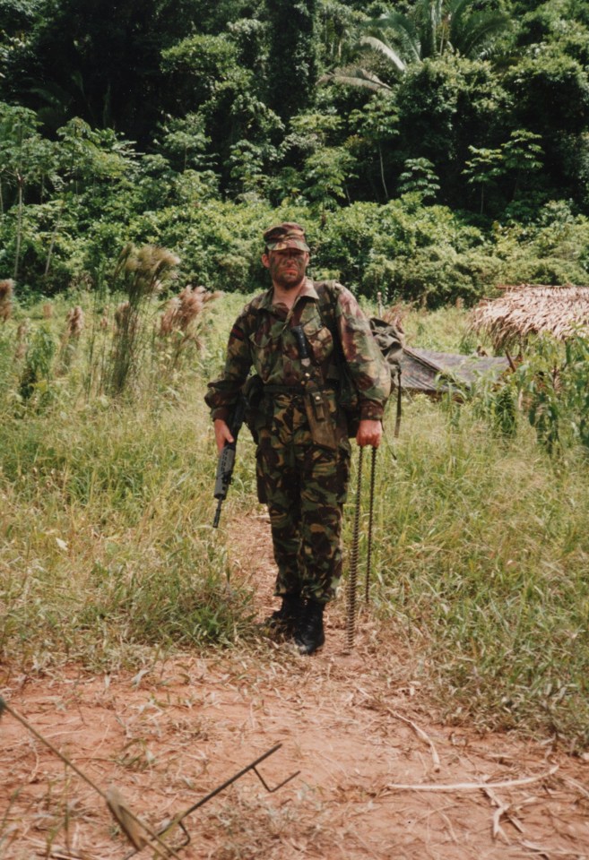 Wallace, on duty in Belize to help fight terrorism, says: 'I just remember thinking 'Well, it hasn’t gone off and I’m not dead, so…'