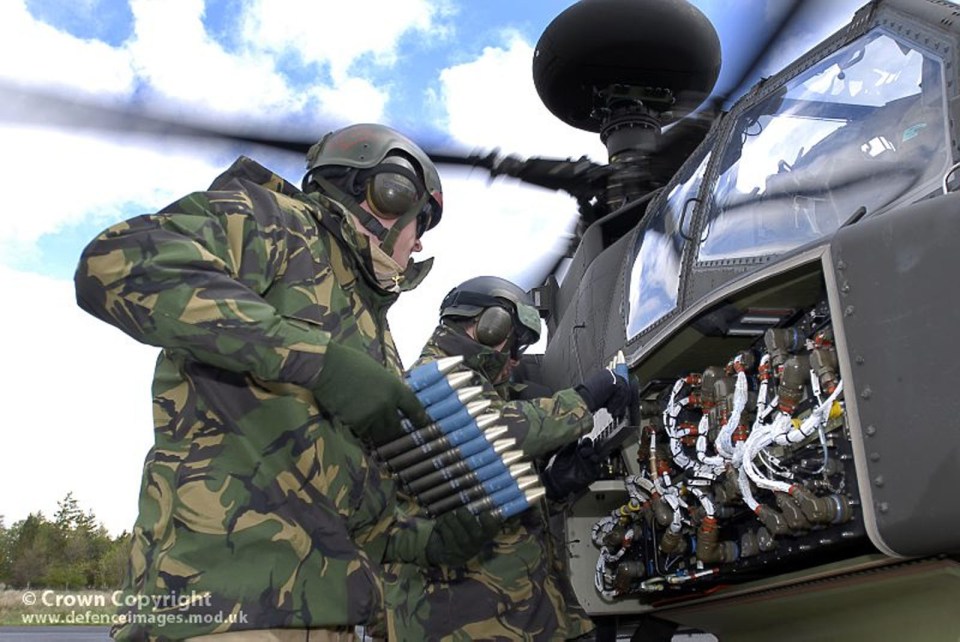 The chopper fires bullets the width of milk bottle caps