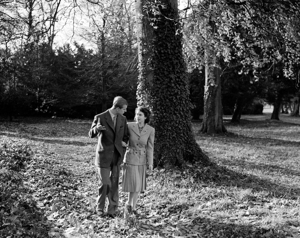 The couple became secretly engaged in 1946