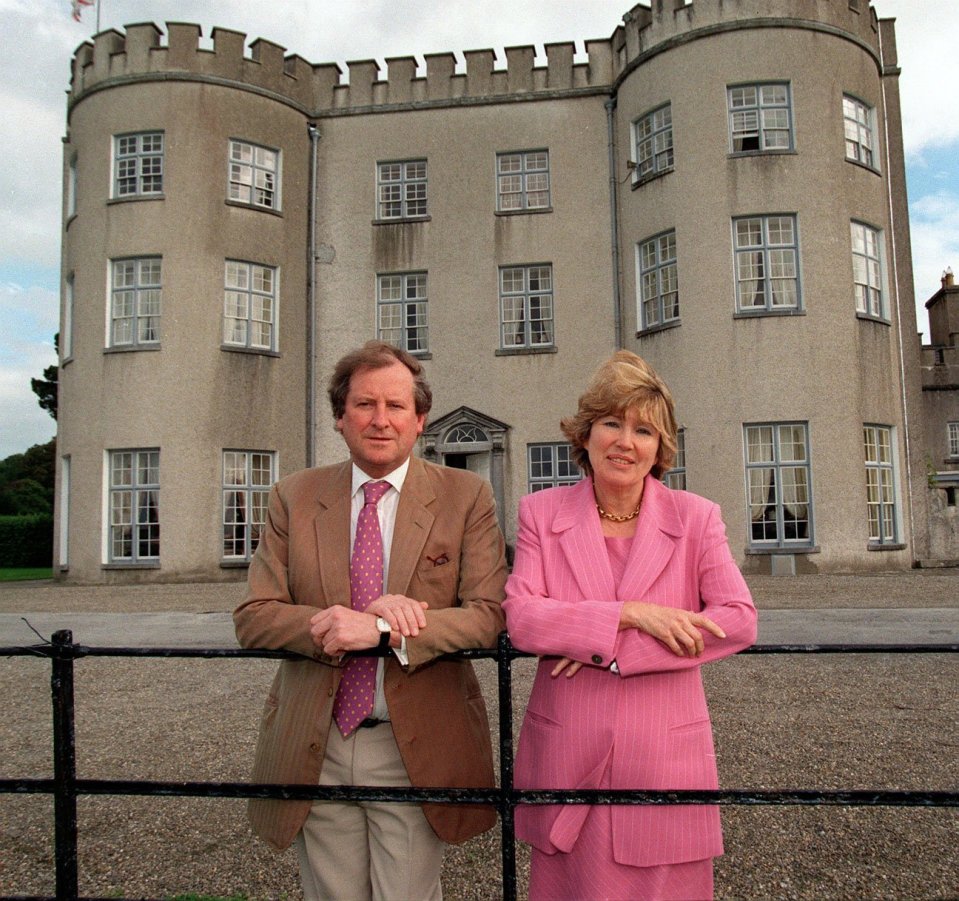 Olda with her husband Desmond at Glin Castle