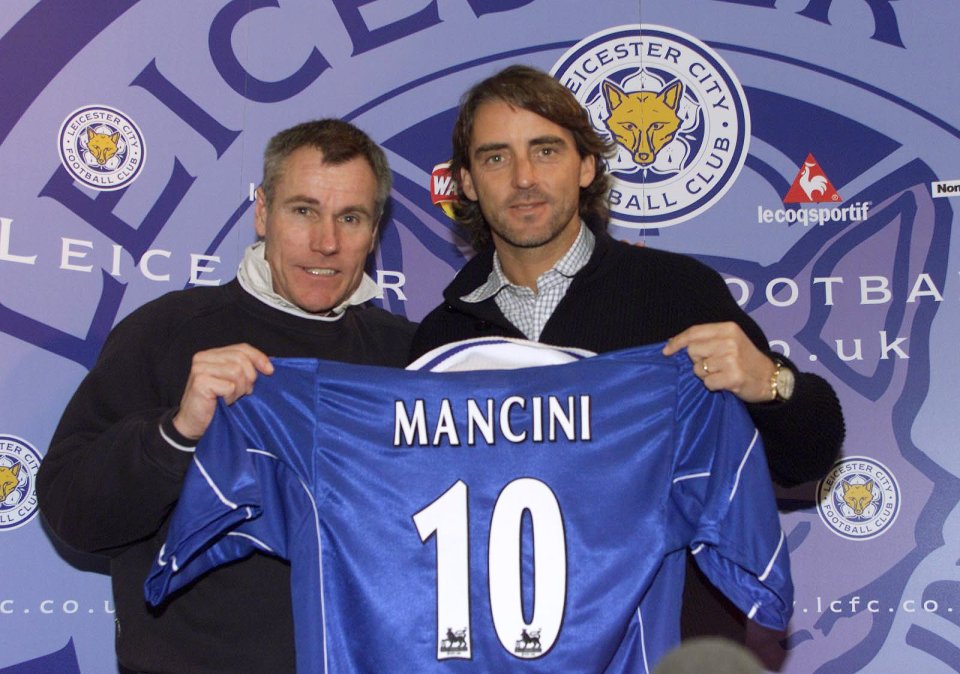 Roberto Mancini joined Leicester City at 36 from Lazio, but failed to reach previous heights