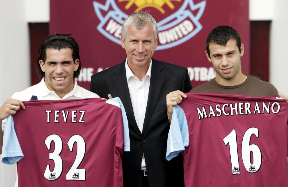 Carlos Tevez and Javier Mascherano shocked the world when they signed for West Ham in 2006