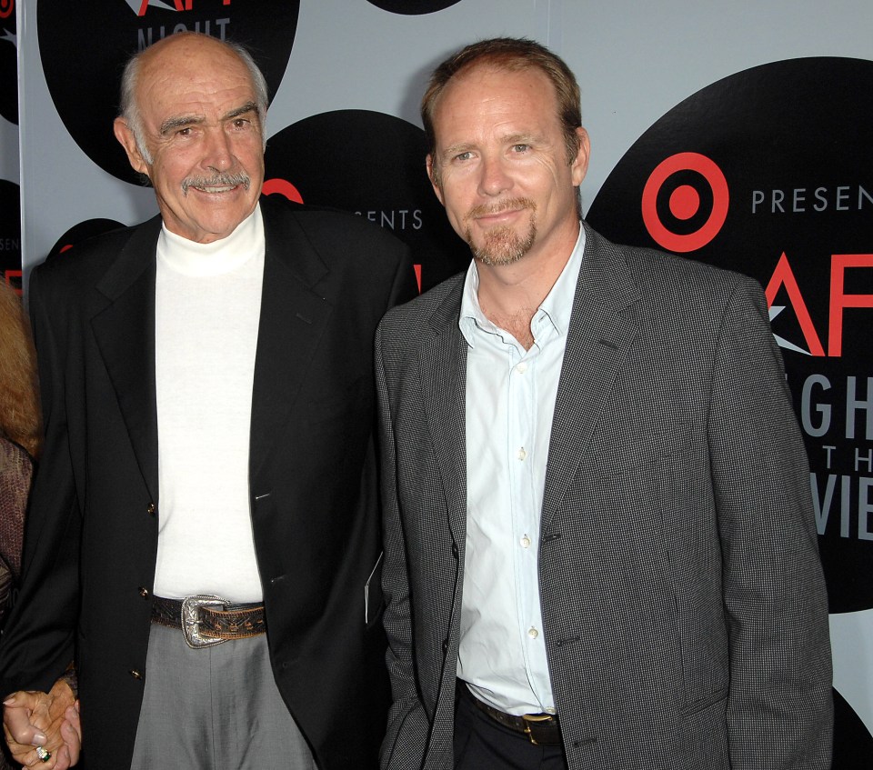 Sean Connery and his son, Jason, pictured in Holywood in 2008