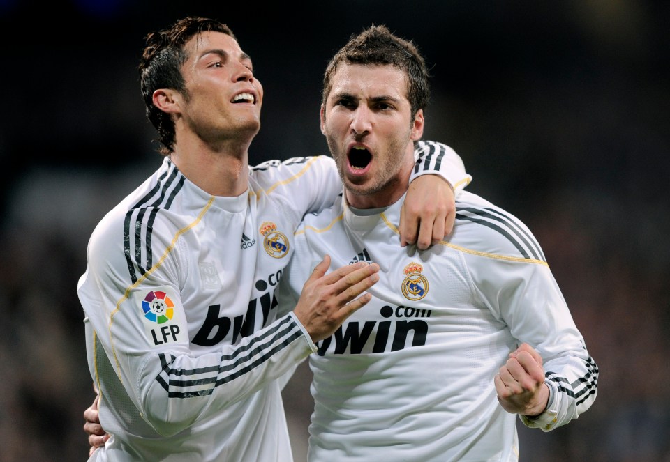 Higuain and Cristiano Ronaldo were a potent attacking threat at Real Madrid