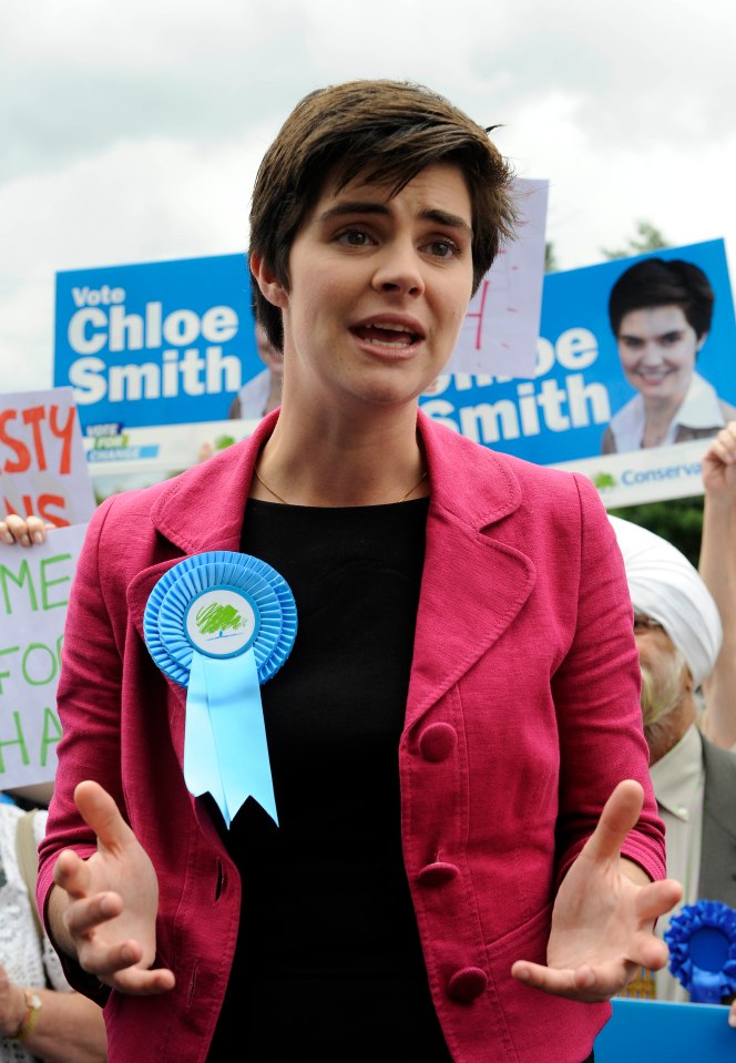 Chloe Smith - celebrating her first election win in 2011 -has been diagnosed with cancer