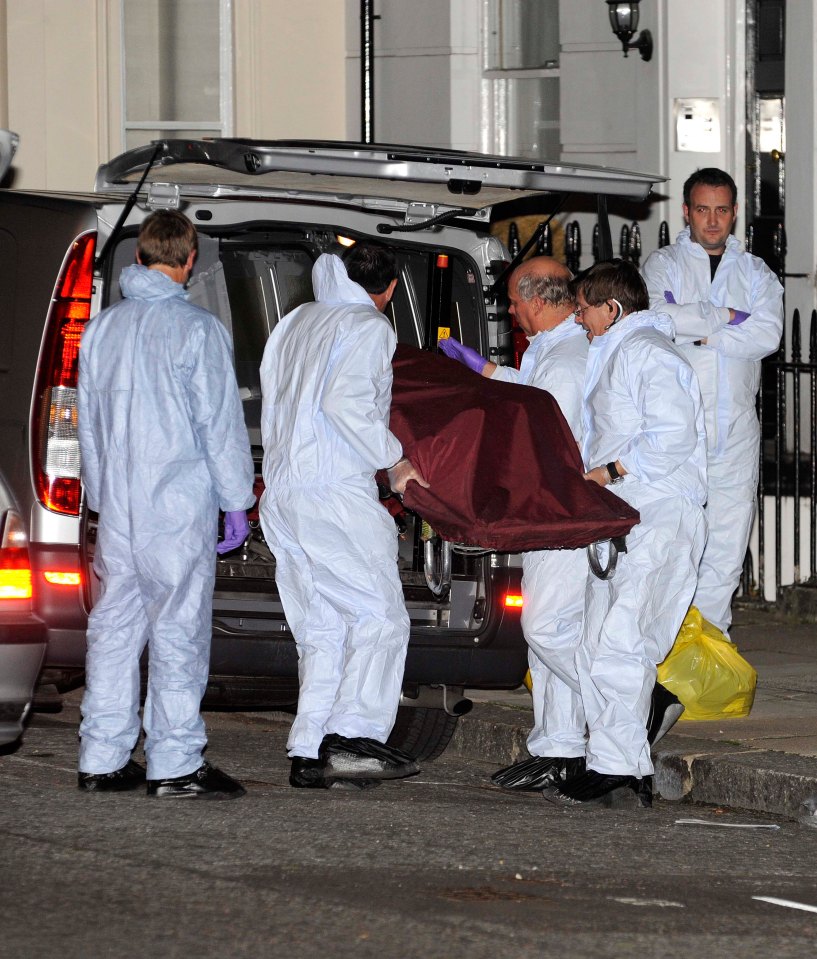 The Body Of MI6 Agent Gareth Williams is carried away from his London flat